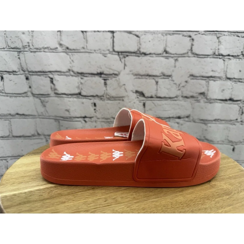 NEW Kappa 222 Banda Adam 17 Slides Orange Athletic Casual Recovery‎ Size 38